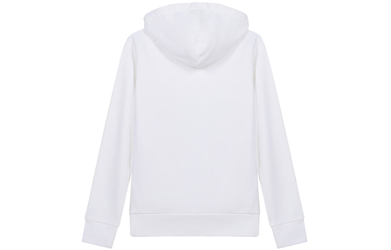 Men's FENDI SS21 Alphabet Pattern Cotton Hooded Long Sleeves White FAF595AE8IF0ZNM