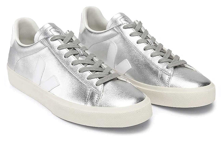 (WMNS) VEJA Campo Chromefree Lace-Up 'Silver White' CP0502684