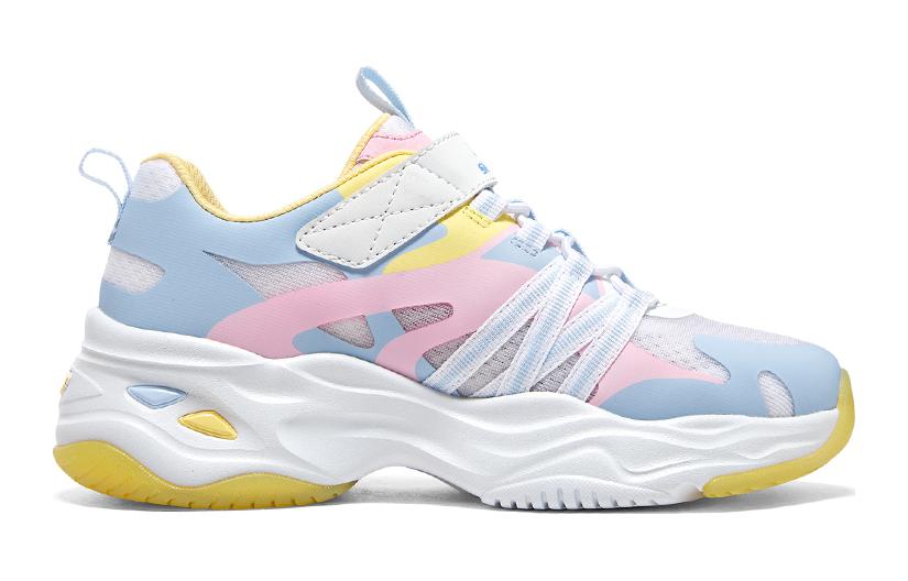 (GS) Skechers Dlites Chunky Shoes 'Blue Pink Yellow' 319004L-WMLT