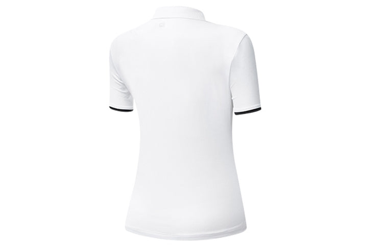 (WMNS) FILA Large Series Sports Short Sleeve POLO White A11W023154F-WT