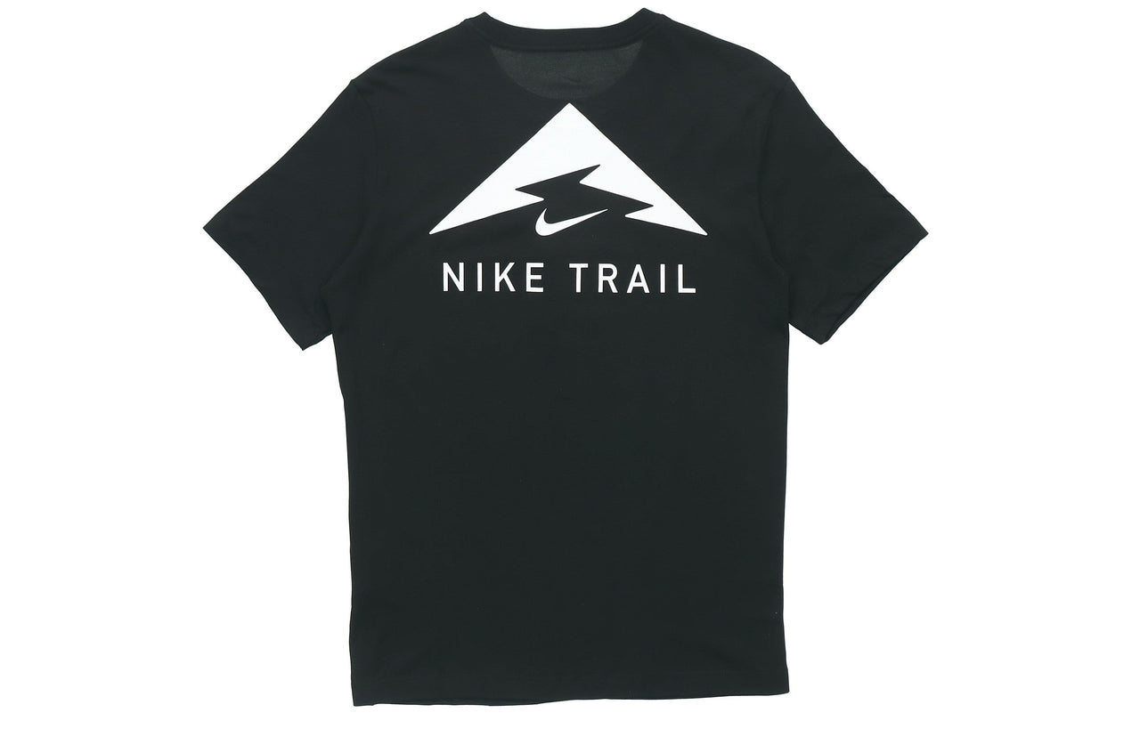 Nike Trail Printing Athleisure Casual Sports Short Sleeve Black CT5811-010