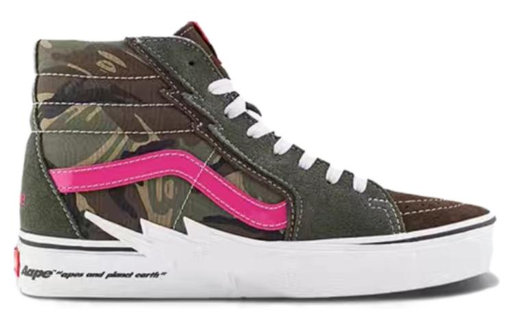 Vans SK8-Hi x AAPE 'Bolt Green Camo' VN0A5JIVCMA