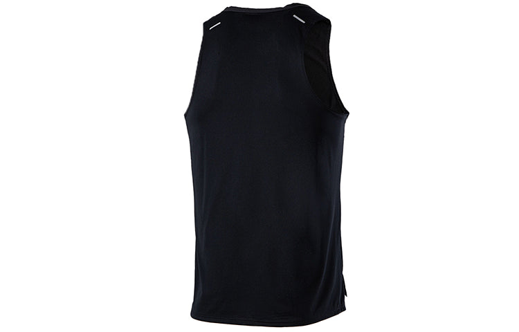 Nike Dri-FIT Rise 365 Reflective Logo Printing Running Sports Vest Black CZ9180-010