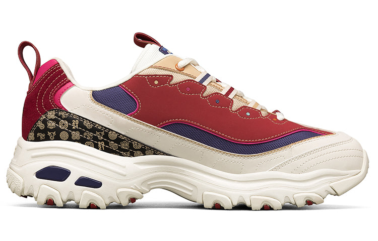 Skechers D'lites 2021 New Year White/Red 666169-MULT
