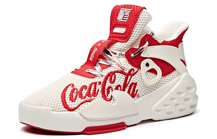 (WMNS) ANTA x Coca Cola Badao 'White Red' 12928088-9
