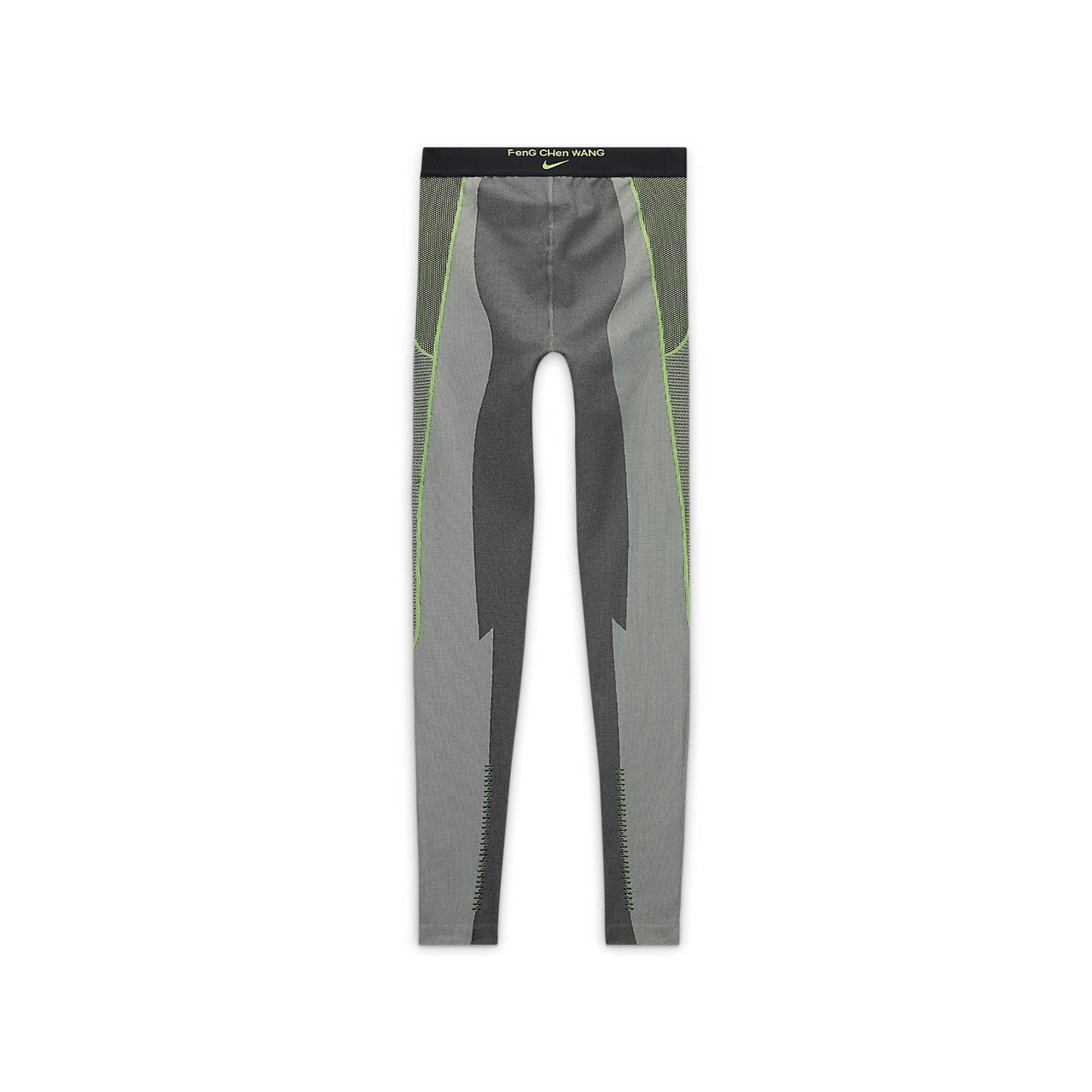 (WMNS) Nike Pro Leggings 'Off-Noir Light Smoke Grey Iron Grey Action Green' DV4015-045