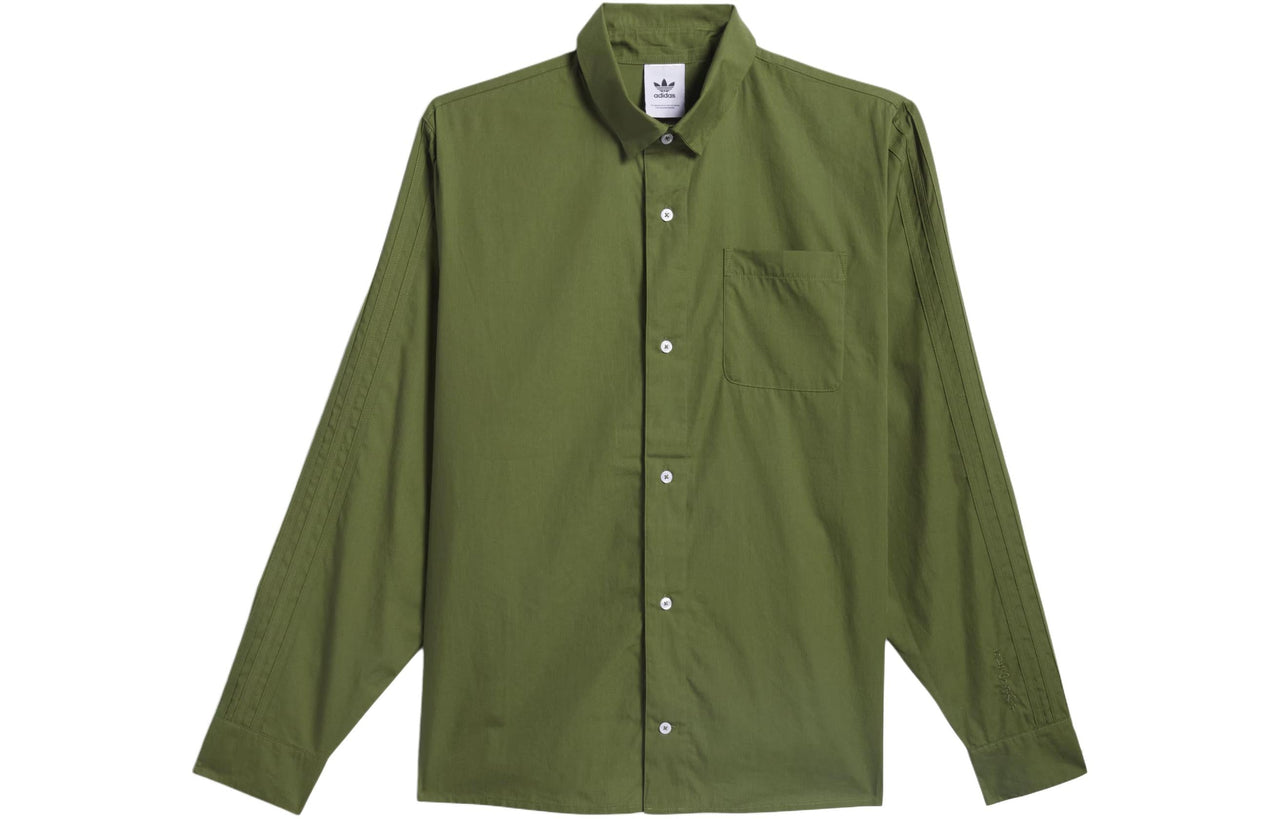 adidas Originals Shmoofoil Button Up Asia Sizing 'Green White' IU0081