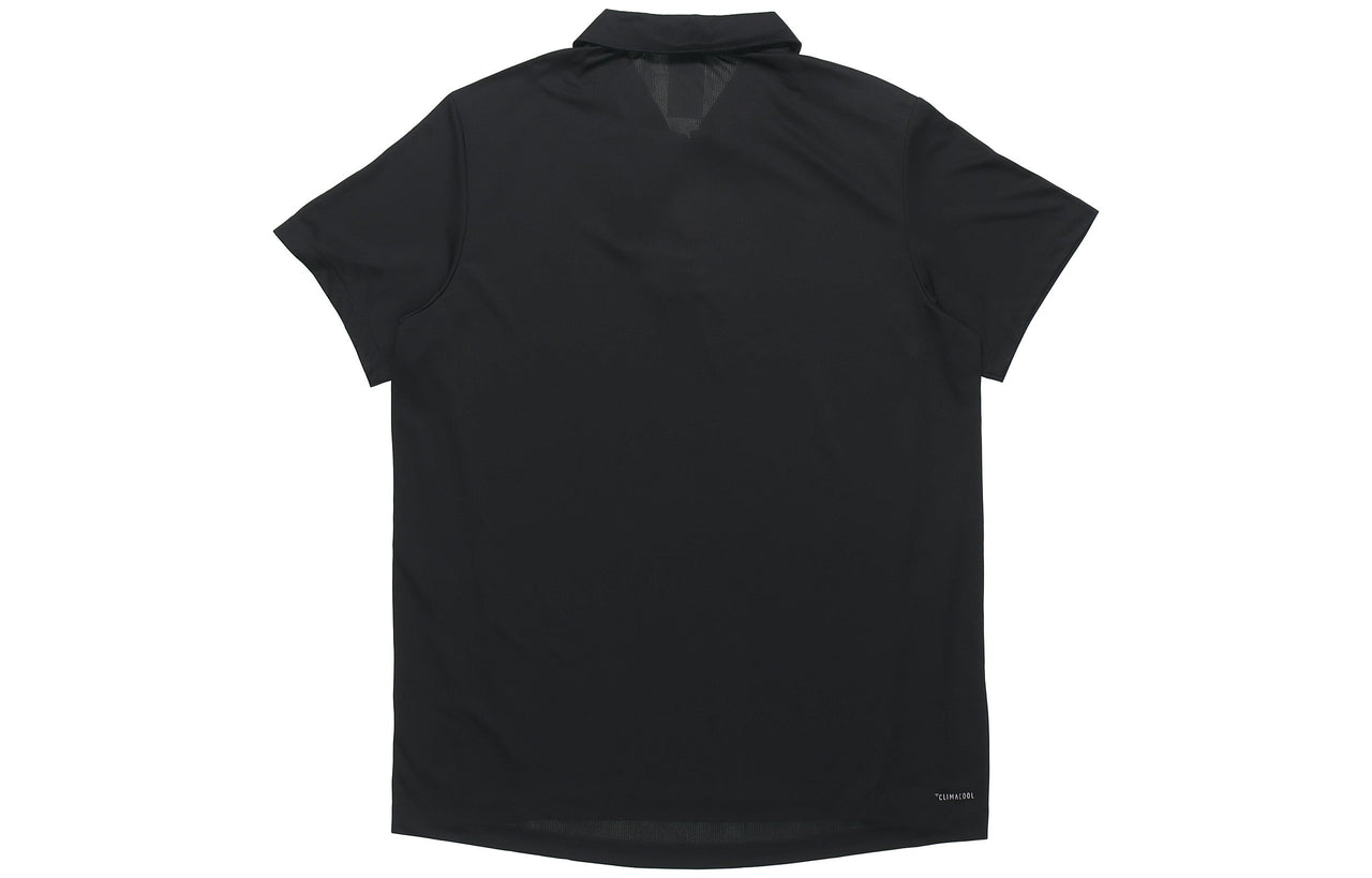 adidas Training Sports Short-sleeve Polo Shirt Men Black FL0330