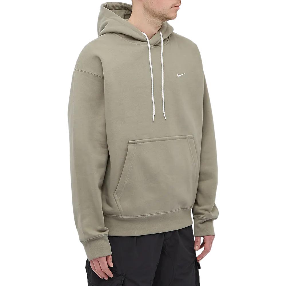 Men's Nike Small Logo Loose Long Sleeves Pullover Hooded Sports Gray White CV0552-320