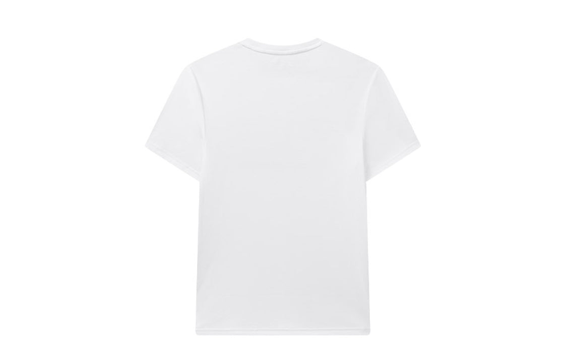 FILA Alphabet Large Logo Printing Sports Short Sleeve White F11M038142F-WT