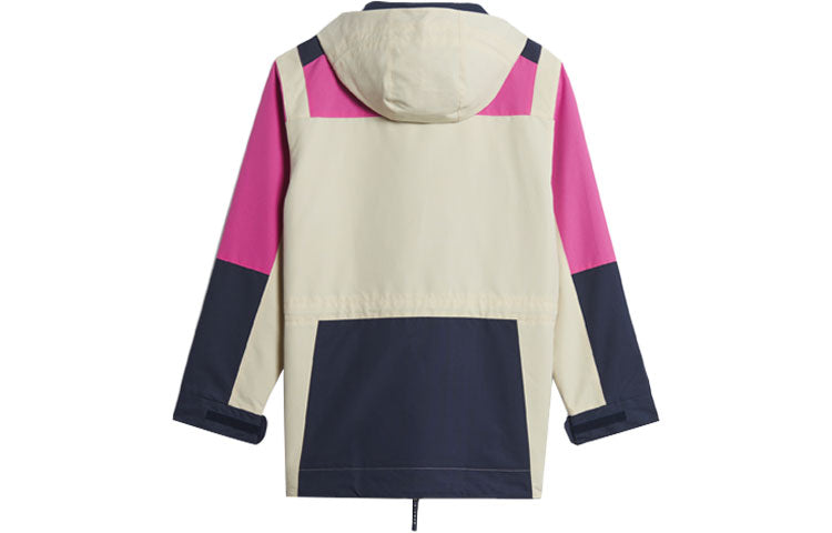 adidas originals Colorblock hooded track Jacket Creamy White GT1821