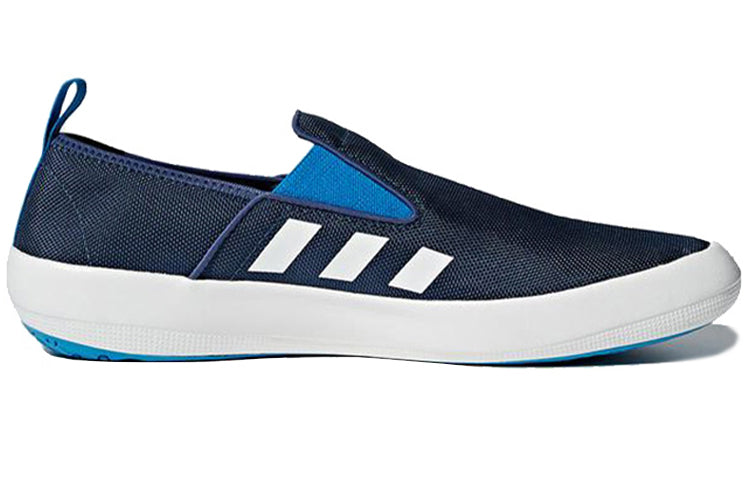 adidas B Slip-on DLX Cozy Breathable Outdoor Sports Blue AQ5201