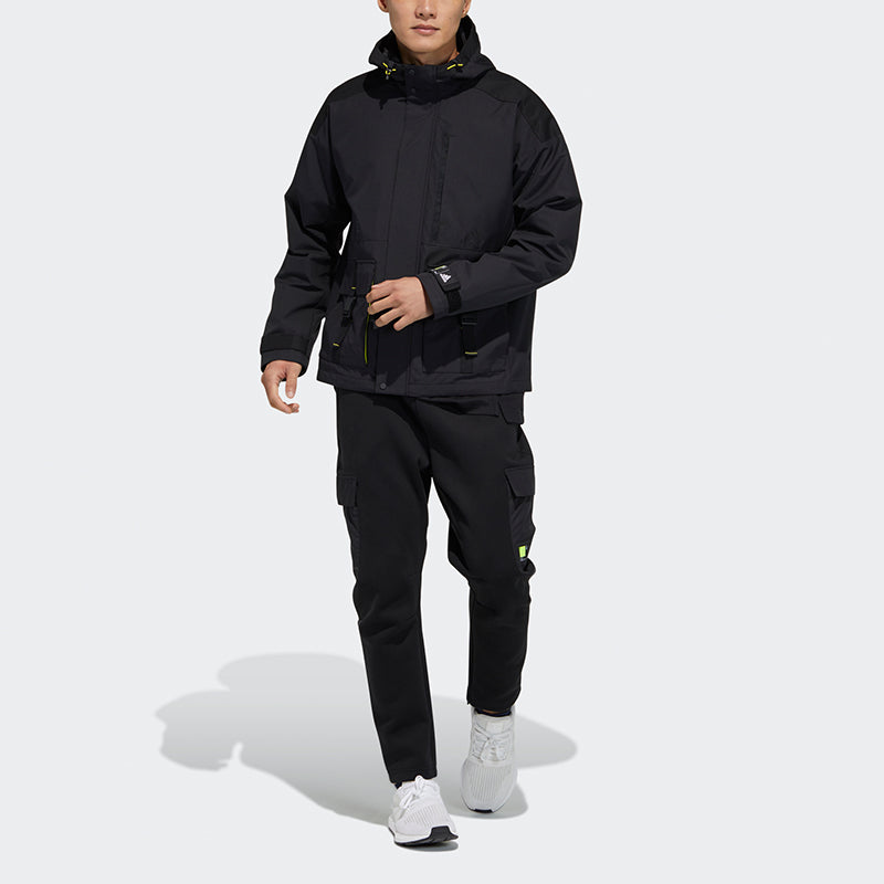 adidas Men's Woven Bagjk Hooded Jacket Black GP0988