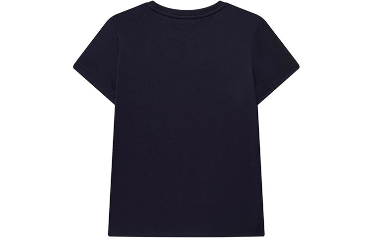 (WMNS) FILA Cotton Casual Short Sleeve Blue F11W118151F-NV