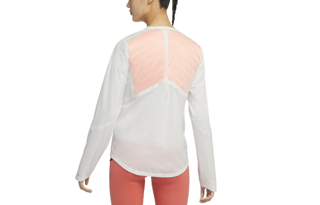 (WMNS) Nike Windproof Stay Warm Sports Thin Down Sail White / Orange Jacket DD6420-133