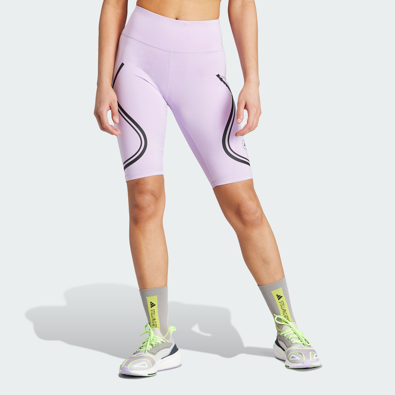 (WMNS) adidas x Stella McCartney Truepace Running Bike Leggings 'Purple Black' IB4944