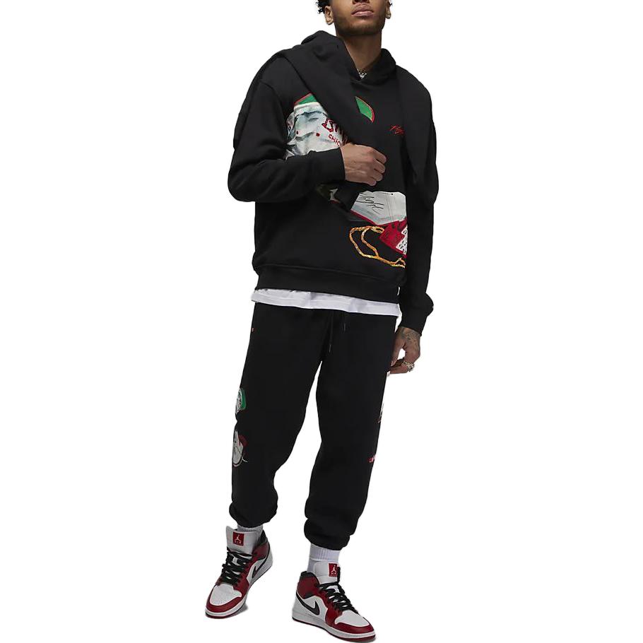 Air Jordan Artist Series By Jacob Rochester Pullover Hoodie 'Black' DV1593-010