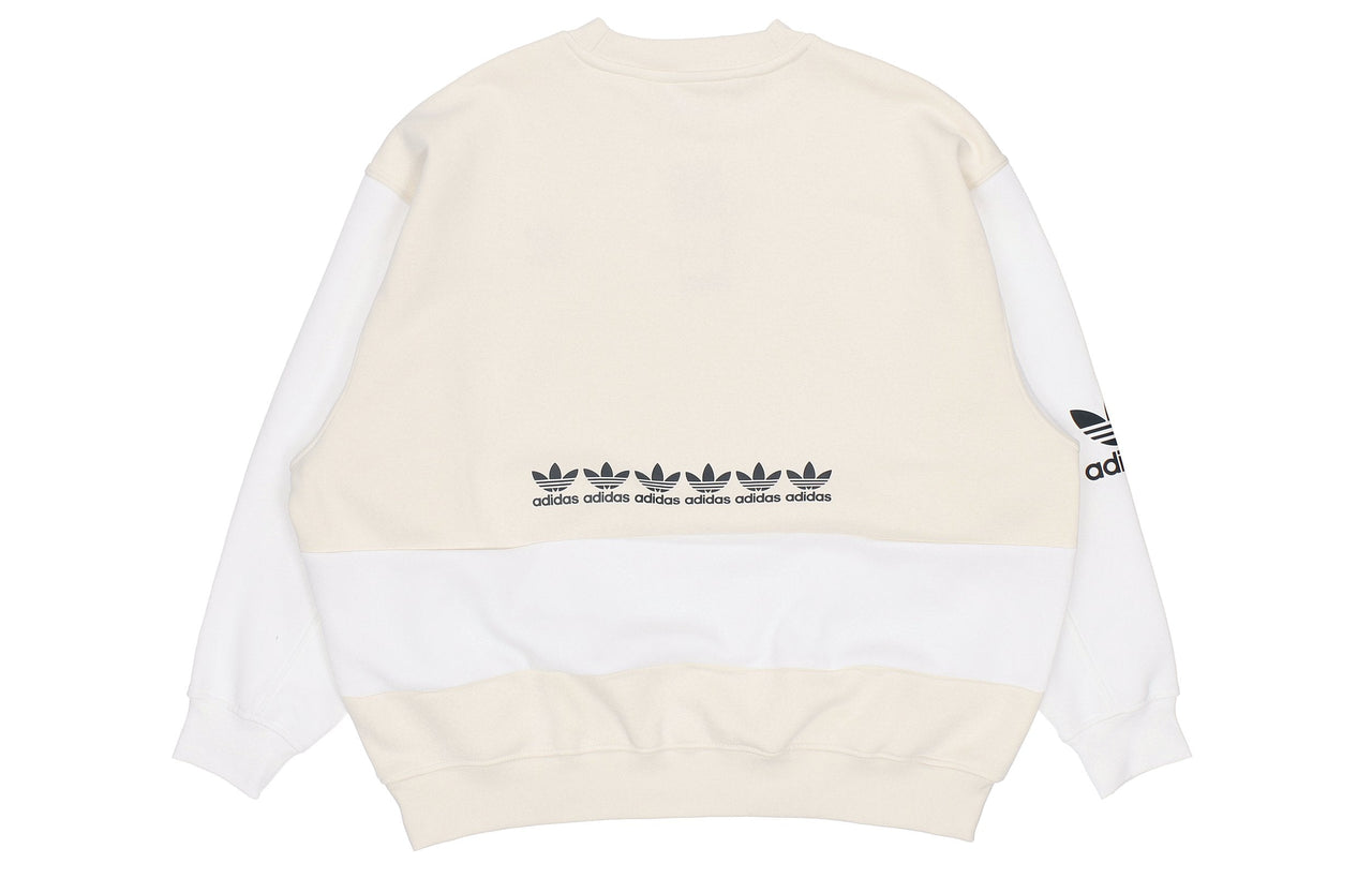(WMNS) adidas Originals Trefoil Logo Sweatshirts 'White' H20451