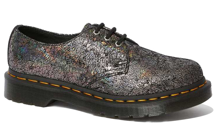 (WMNS) Dr. Martens 1461 Metallic JK 'Gunmetal Iridescent Crackle' 25730029
