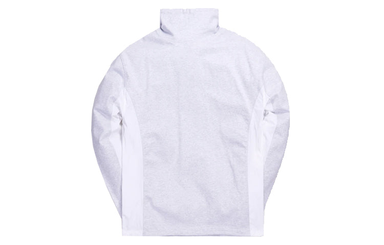 KITH Cotton Jersey Funnel Neck Drawstring High Collar White KH3656-103