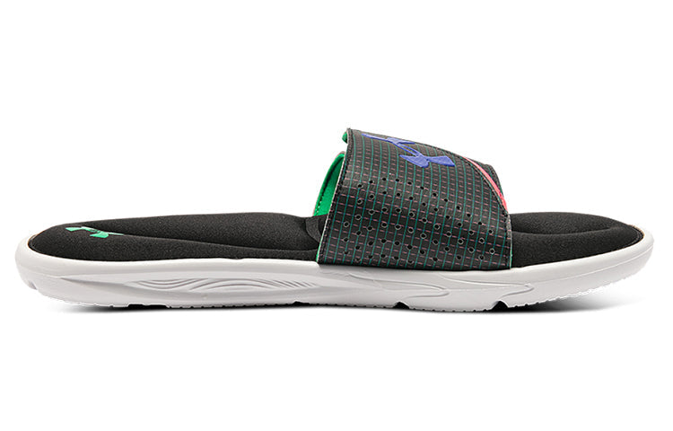 Under Armour Ignite 6 Graphic Strap Slide 'Black Cerise' 3024450-004