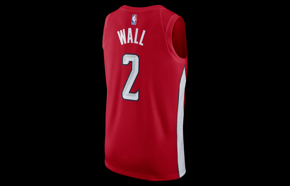 Nike MENS John Wall Washington Wizards Swingman 2 NBA Basketball Jersey Red BQ1179-657