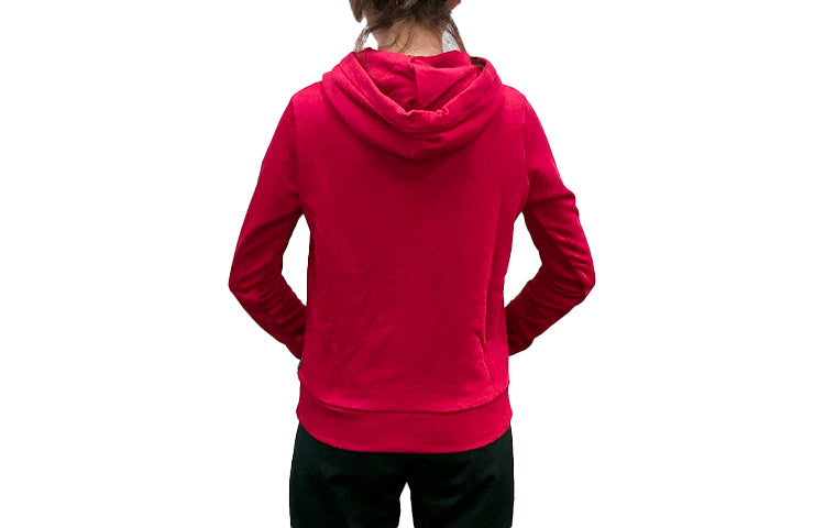 (WMNS) Converse Star Chevron Embroidered Pullover Hoodie 'Red' 10008923-A10