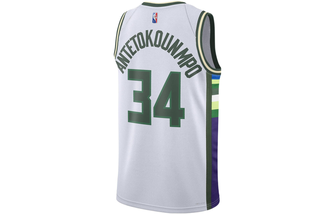 Nike Dri-FIT NBA Basketball Sports Milwaukee Bucks Giannis No.34 Vest 'White' DB4035-100