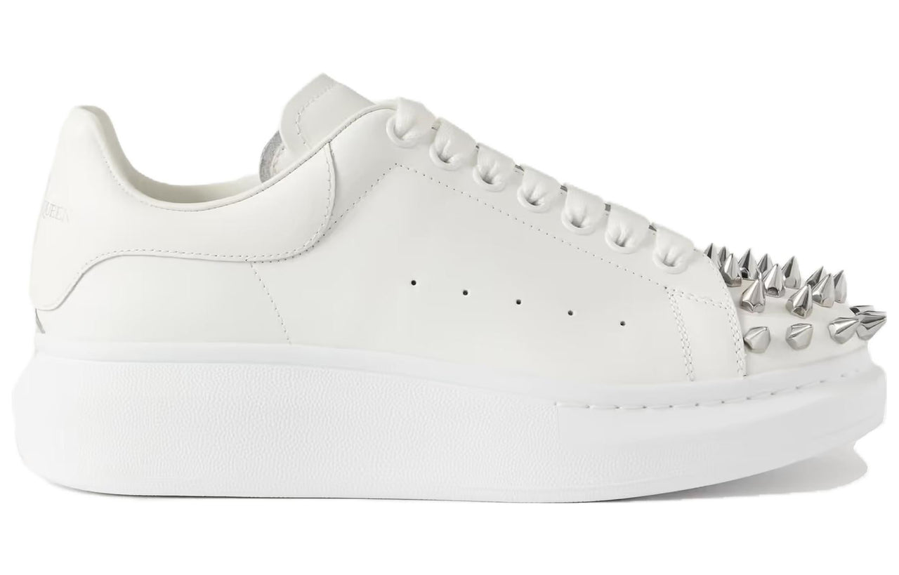 Alexander McQueen Leather Spike Larry Sneakers 'White' 705807WHTQQ9071