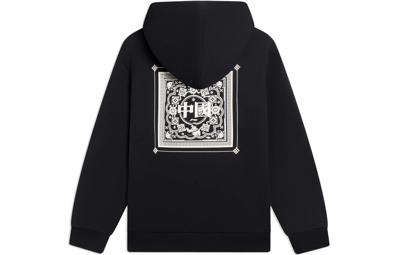 Li-Ning Graphic Hoodie 'Black' AWDSF49-1