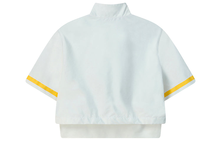 (WMNS) FILA x 3.1 Phillip Lim Woven Short Sleeve Jacket 'Champagne White' F11W126710F-IV