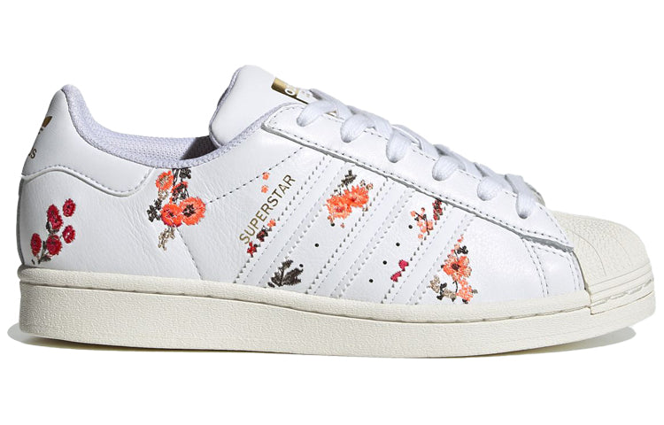 (WMNS) adidas Superstar 'White Floral' FY8768