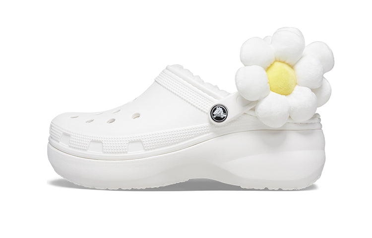 (WMNS) Crocs Classic Flower Clogs 'White' 209236-90H