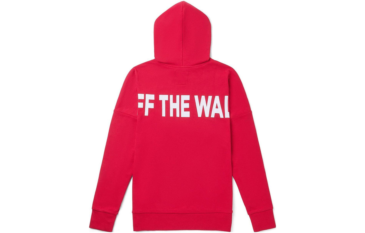 Vans Logo Off The Wall Hoodie 'Red' VN0A4MMIFTZ