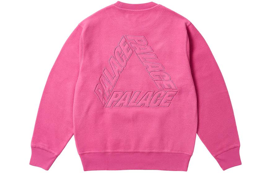 Palace Fw23 Reverse P-3 Crew Sweater 'Pink' P25CS102