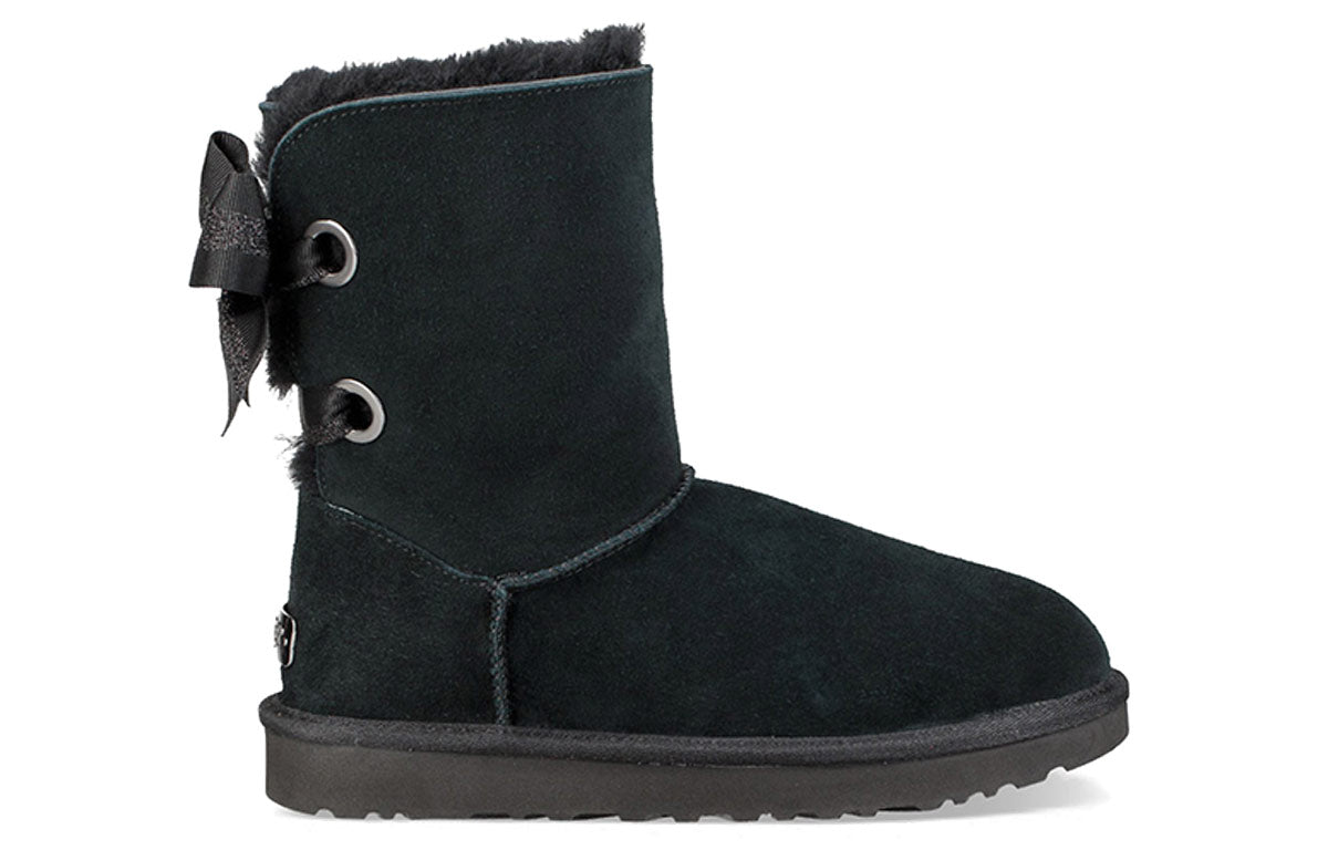 (WMNS) UGG Customizable Bailey Bow short Black 1098075-BLK