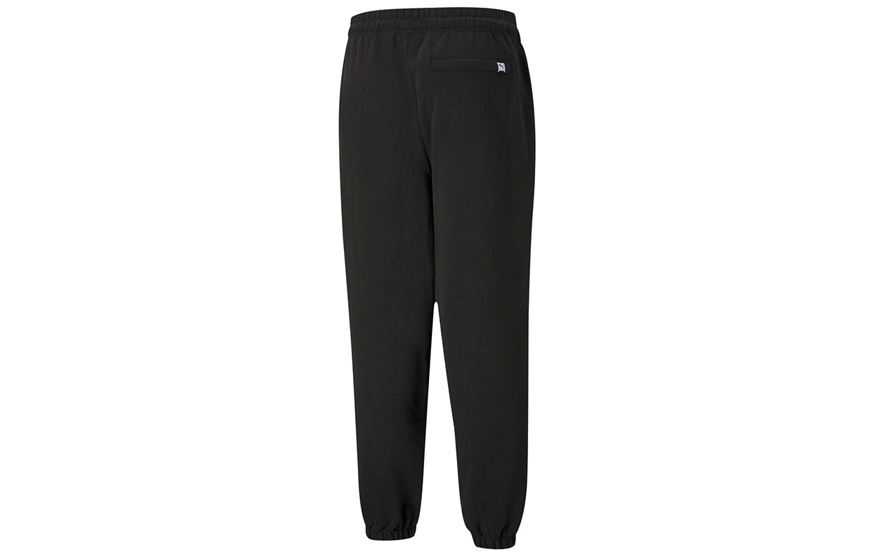 PUMA Downtown Logo Sweatpants Casual Sports Sweatpants Men's Black 531433-01