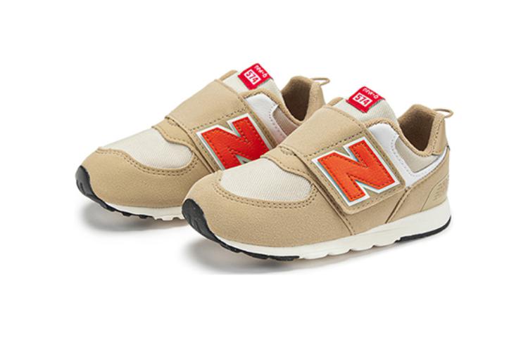 (TD) New Balance 574 Hook & Loop 'Brown Red White' NW574HBO