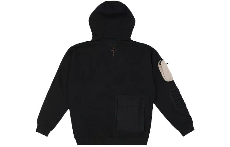 Nike x Travis Scott Cactus Jack Small Logo Functional Design Hoodie 'Black' CU0458-010