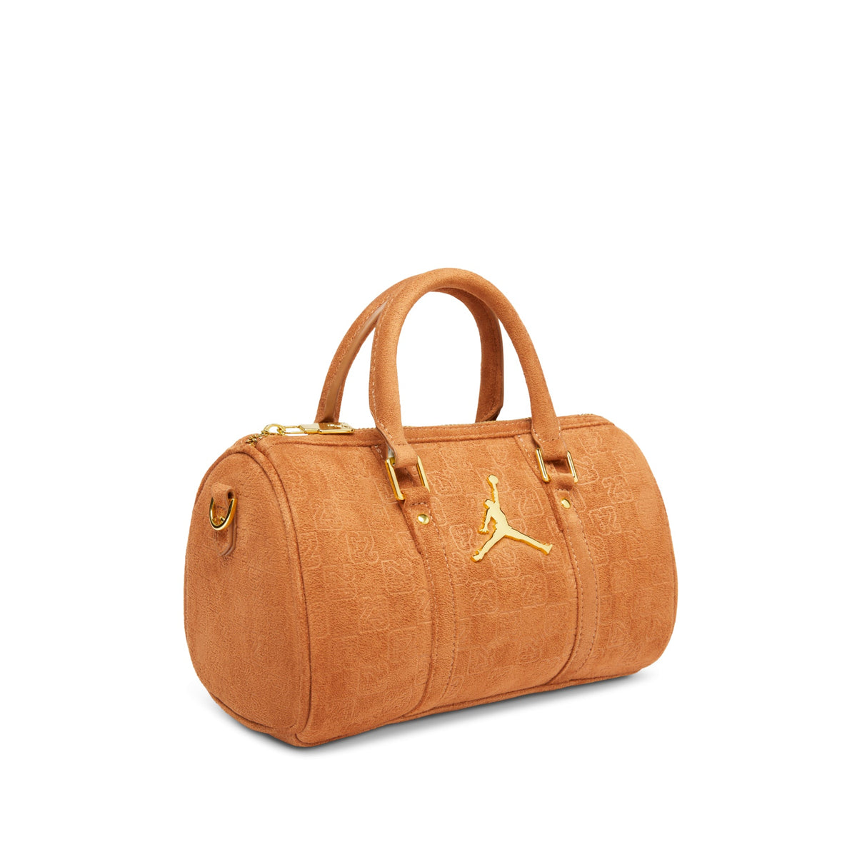 Jordan Suede Monogram Mini Duffel 3L 'Cognac' IQ5743-299