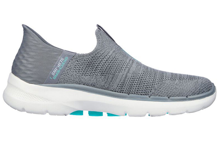 (WMNS) Skechers Go Walk 6 Slip In Fabulous View 'Grey' 124569-GRY