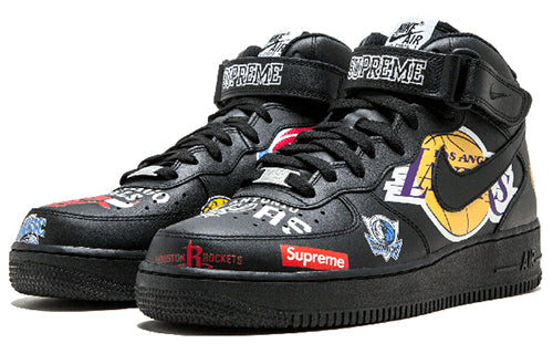 Nike x Supreme x NBA Air Force 1 Mid 07 'Black' AQ8017-001