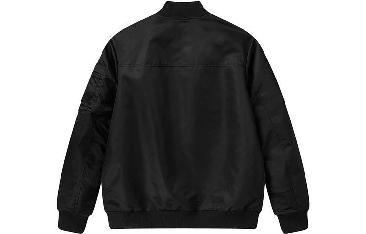 FILA Casual Woven Baseball Collar Jacket For Men Black F11M118751F-BK