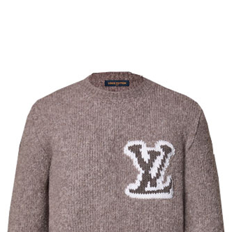 LOUIS VUITTON Wool Blend Crewneck Sweater 'Lava Smoke' 1AF326