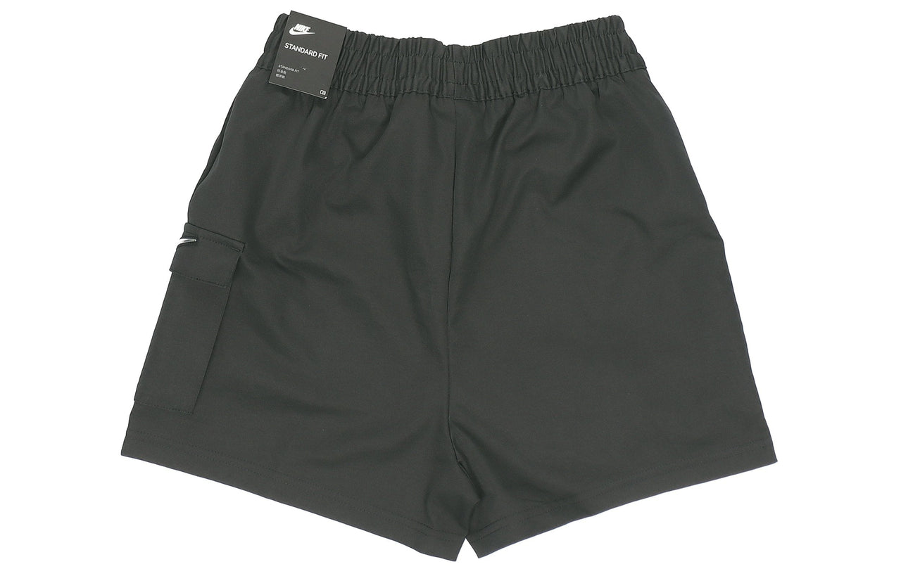 (WMNS) Nike Sportswear Swoosh Sports Running Multiple Pockets Woven Shorts Black CZ9382-010