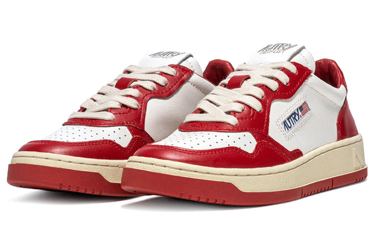 (WMNS) Autry Medalist Low Leather 'Red White' AULW-WB02