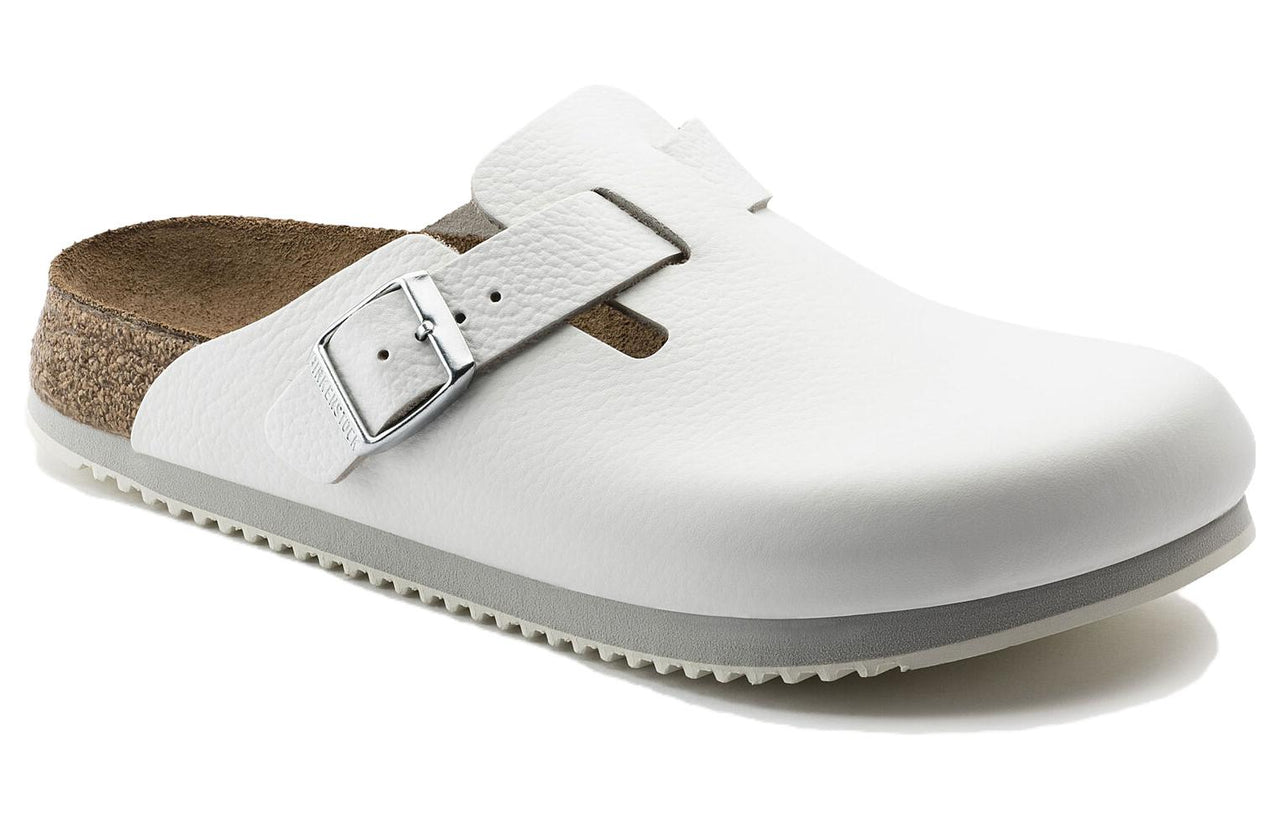Birkenstock Boston Super Grip Leather 'White' 0060134