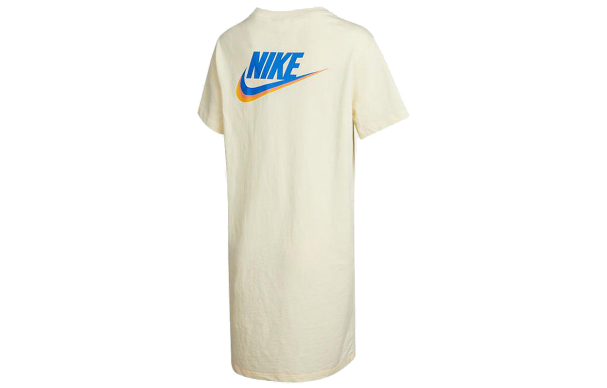 (WMNS) Nike AS W Sportswear Nike Sportswear DRESS Tee COCONUT MILK DJ6202-111