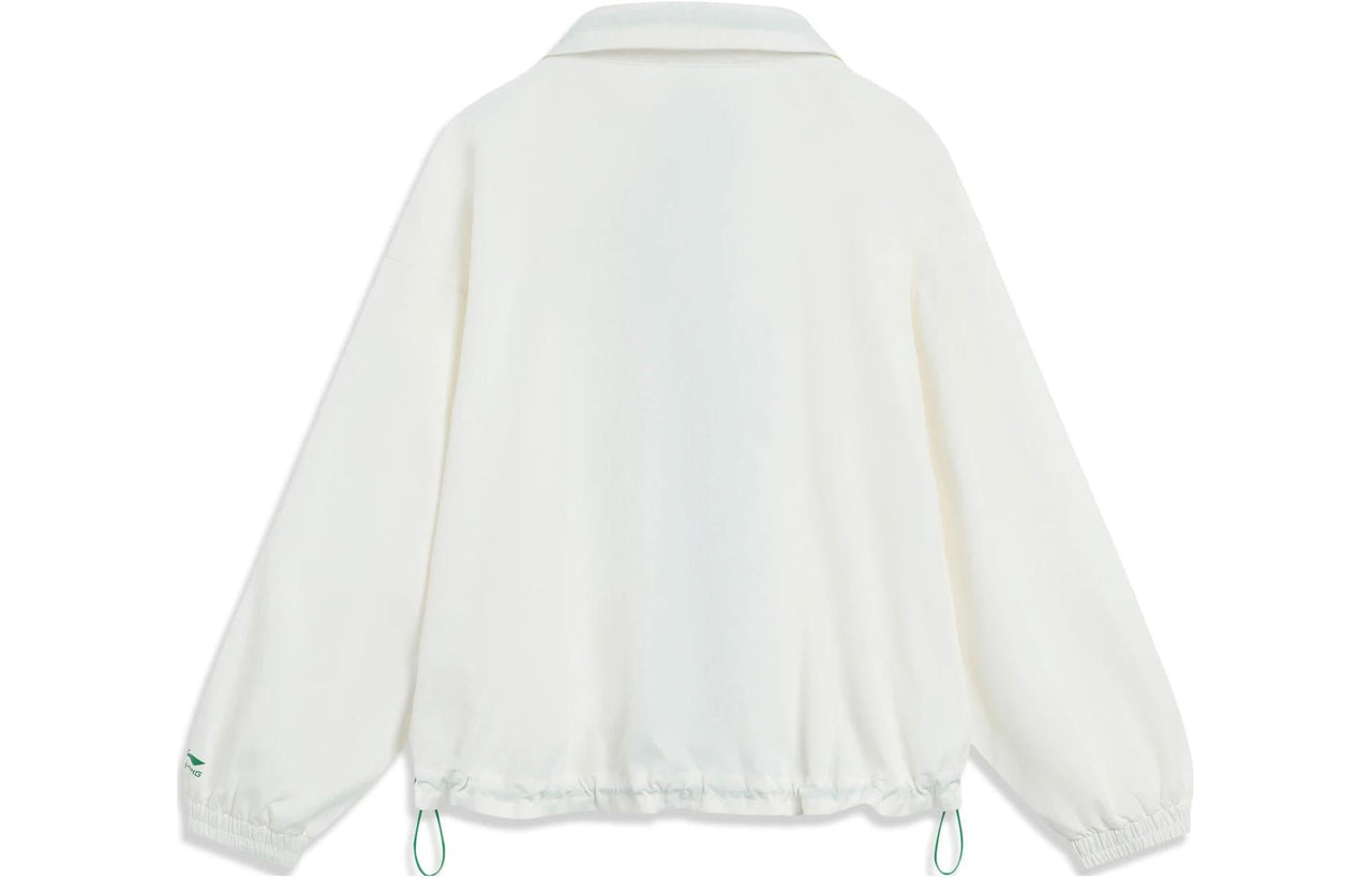 (WMNS) Li-Ning Chinese Culture Floral Sports Windbreaker 'Cream White' AFDT376-1