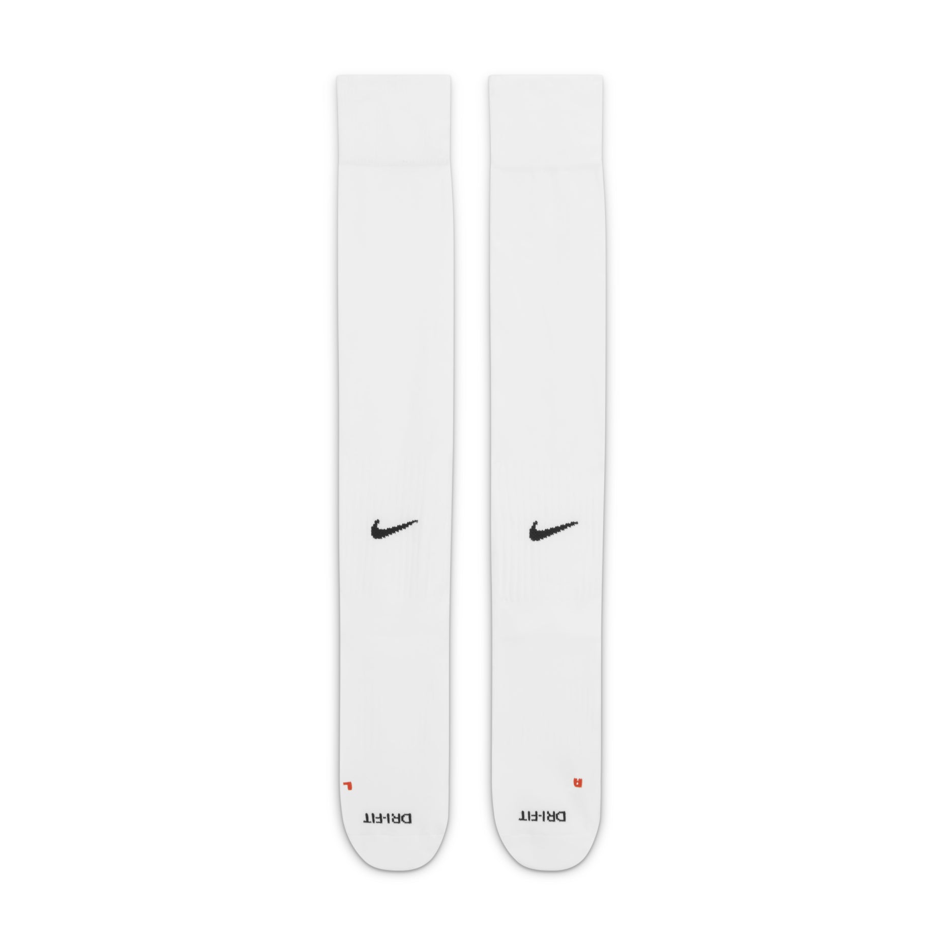 Men's Nike Solid Color Logo Soccer/Football Sports Socks One Pair White SX5728-100